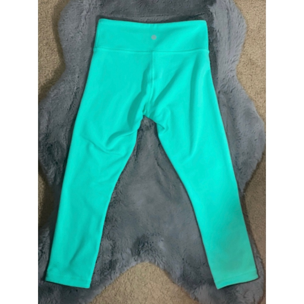 Lululemon Teal Blue Capris Leggings - Picture 5 of 8